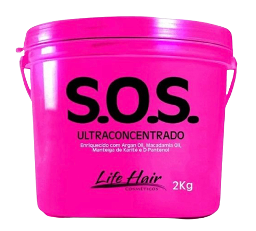 Balde Sos Capilar Reconstrução Total Life Hair Tratamento 2kg