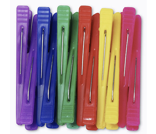Kit com 12 Peças de Presilha Bico de Pato Colorida