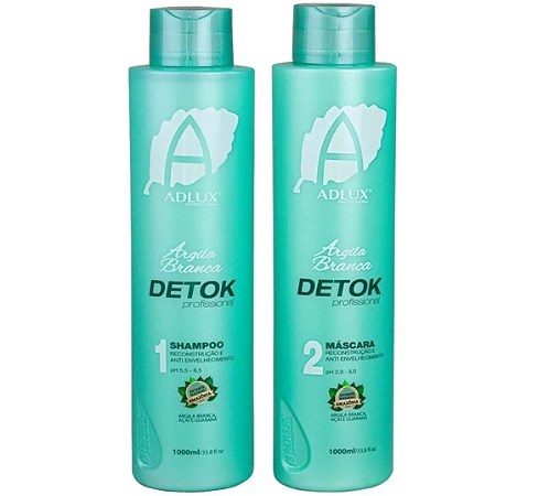 Kit Argila Branca Detok Profissional – 2 Passos