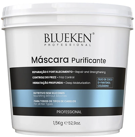Máscara Hidratante Purificante Blueken 1.5 kg