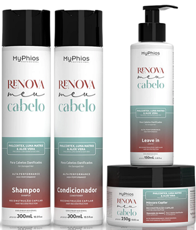 Renova Meu Cabelo - Kit Completo Reconstrução Capilar MyPhios