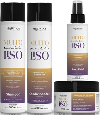 Muito Mais Liso - Kit Completo Hidratação Capilar MyPhios