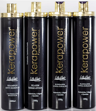 Kit Kerapower Profissional 1 Litro Cada