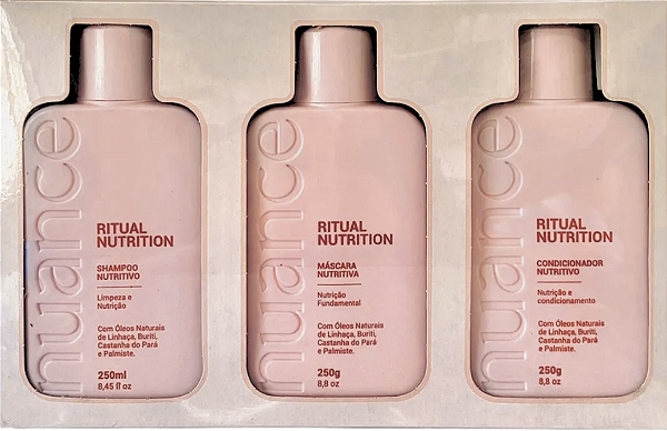Box Ritual Nutrition Hair Care 250ml - Kit 3 peças