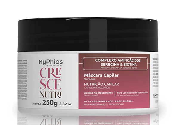 Cresce Nutri - Máscara Nutrição Capilar 250g MyPhios