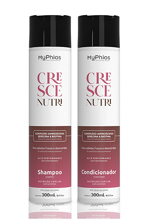 Cresce Nutri - Shampoo e Condicionador Nutrição Capilar 300ml MyPhios