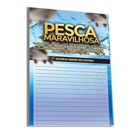 Folheto Pesca Maravilhosa 10×14 Cm – 500 Unidades