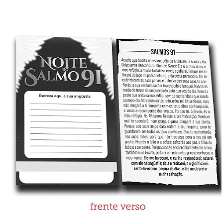 Folheto Noite do Salmo 91 – 500 unids