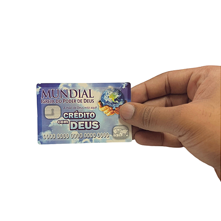 Crédito com Deus Cartão PVC IMPD - 100 UNIDADES