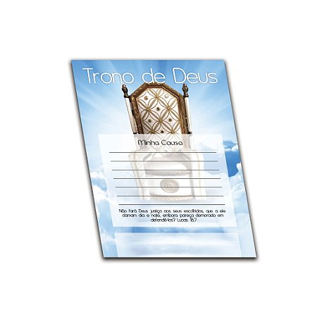 Folheto Trono de Deus - 500 unids