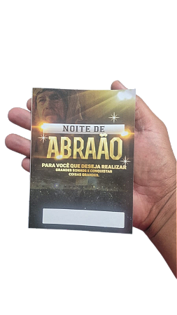 Folheto Evangélico Noite de Abraão 10x14cm para Campanhas e Igrejas