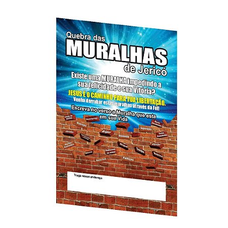 Folheto Quebra das Muralhas de Jericó – 500 unids