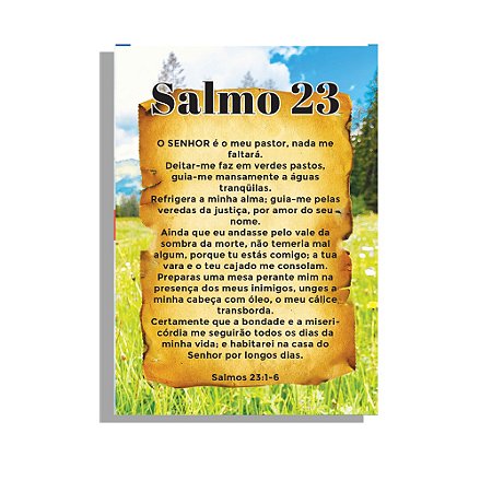 Folheto Salmo 23 – 500 unidades - 10x14 cm