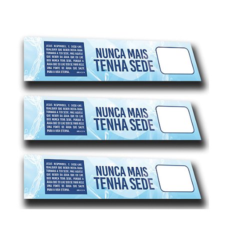 Adesivo Nunca Mais Sede – 100 unids