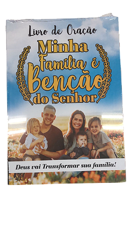 Caderno de Oração Família é Benção  do Senhor capa dura 96 folhas