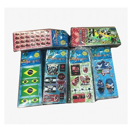 cartela de stickers adesivos variados - 25 unid