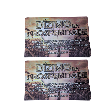 Envelope Colado Dízimo da Prosperidade – 100uni
