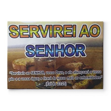 Envelope Colado Servirei ao Senhor - 100 unids
