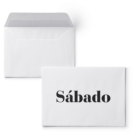 Envelope Colado Sábado – 100 unidades