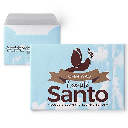 Envelope Colado Oferta ao Espírito Santo – 100 unid