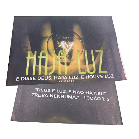 Envelope Colado Haja Luz campanha – 100uni