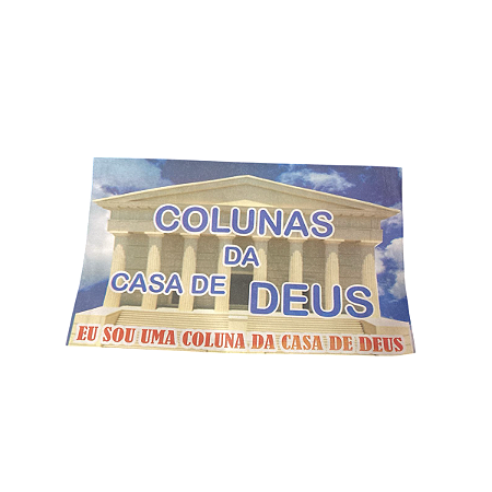 Envelope Colado Coluna da Casa de Deus – 100uni