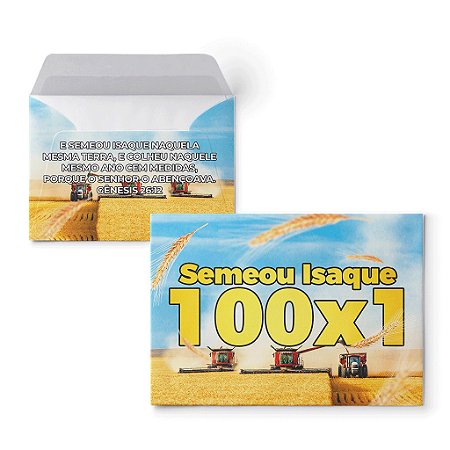 Envelope Colado Isaque (100 unidades)