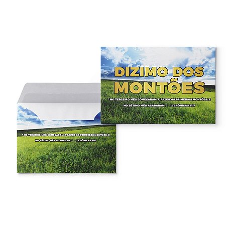 Envelope Colado Dizimo dos Montões - 100 uni