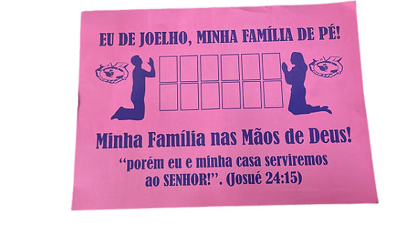 Tapete de Oração pela Família IMPD 100 unidades