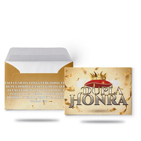 Envelope Colado Dupla Honra -  100uni