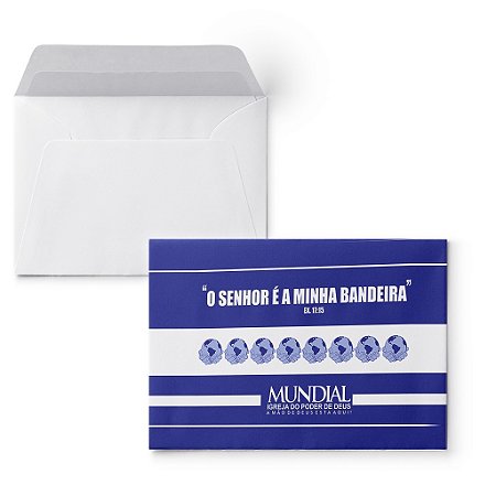 Envelope Colado O Senhor é a minha Bandeira IMPD - 100 uni