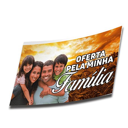 Envelope oferta pela minha família Colado - 100uni