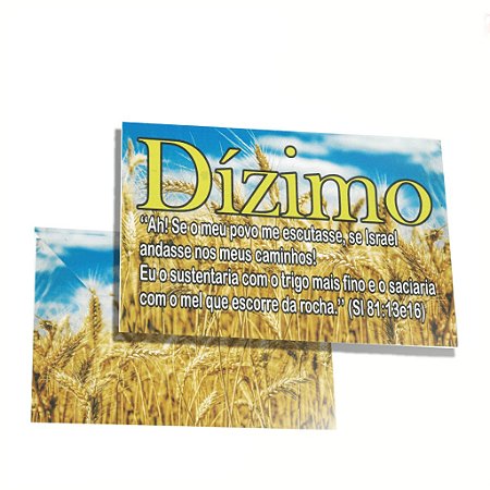 Envelope Colado Dízimo Trigo - 100uni