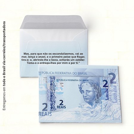 Envelope Colado – Nota de R$ 2.00