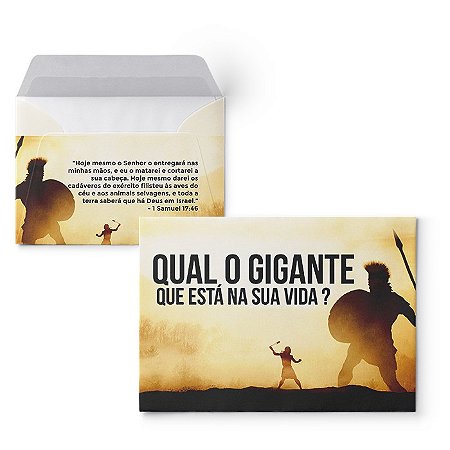 Envelope Colado Qual gigante está em sua vida?  – 100uni