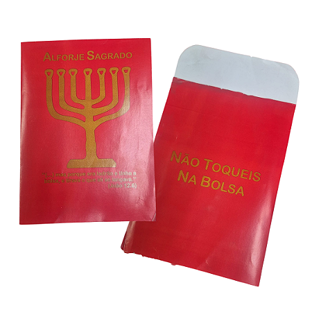 Envelope Alforje Sagrado Dizimo e Oferta Vermelho