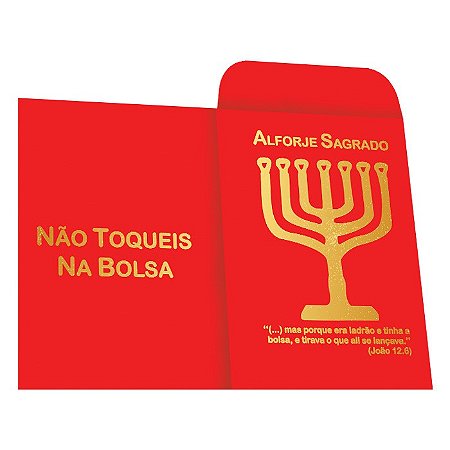 Envelope Bolsa Alforje Sagrado - 100 unid