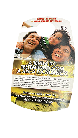 Protetor espiritual a tenda do testemunho - 100 UNIDS