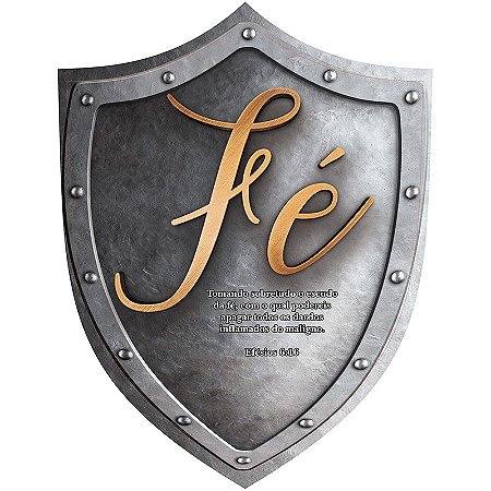 Escudo de papel  Fé – 100 unidades