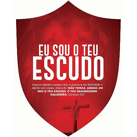 Escudo de papel  Eu Sou Teu Escudo– 100 unidades