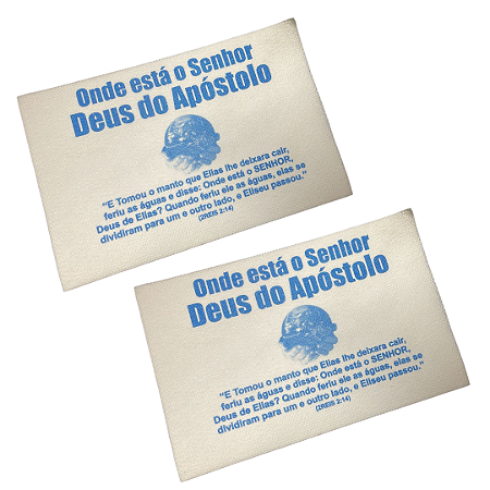 Lenço Toalhinha Onde está o Deus do Apostolo - 100 unidades