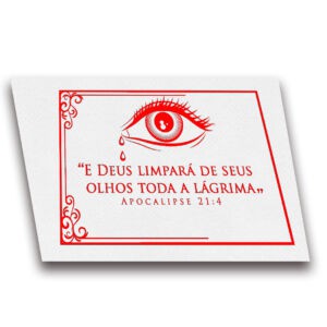 Lenço e Deus limpará de seus olhos toda lágrima 100 unid
