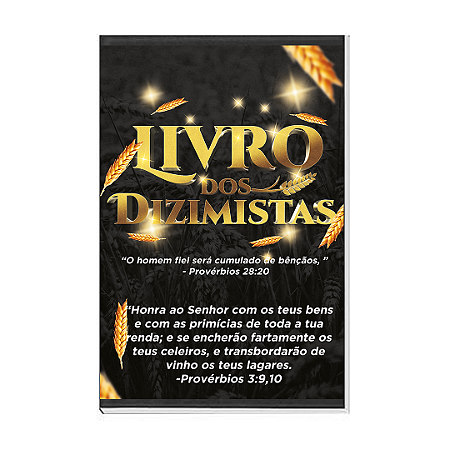 Caderno de Oração Dizimista Preto 50 folhas capa dura