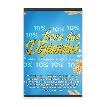 Caderno de Oração Dizimista Fiel  50 folhas capa dura