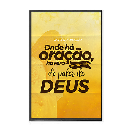 Caderno de Oração Poder de Deus  50 folhas capa dura