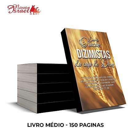 Livro Dizimista Trigo Madeira 30x40 120 folhas