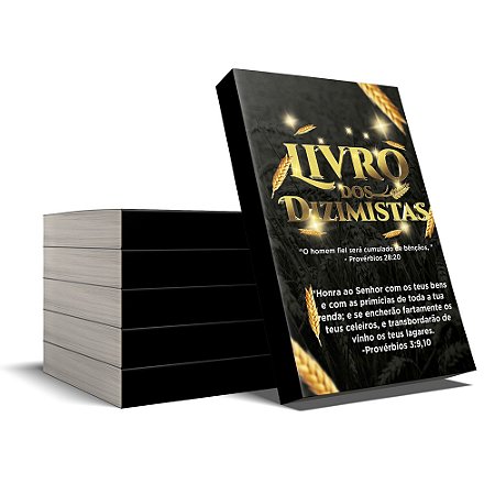 Livro Dizimista Madeira 30x40 120 folhas