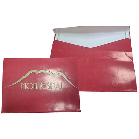 Envelope Monte Sinai Grande Vermelho Dizimo e Ofertas