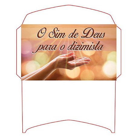 Envelope o Sim de Deus para o Dizimista Aberto (100 unidades)