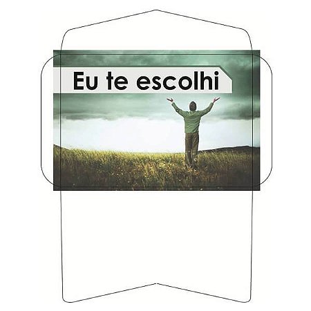Envelope Eu te escolhi aberto (100 unidades)